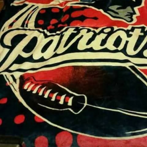 NFL Patriots Red and Blue Throw Blanket
